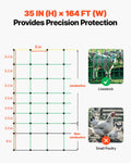 VEVOR Electric Fence Netting 0.88x49.98m PE Mesh Goats Sheep Posts Stakes