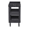Utility Service Cart, 550 LBS Laod Capacity, 3 Shelf Heavy Duty Plastic Rolling Utility Cart with 360° Swivel Wheels (2 with Brakes), Ergonomic Storage Handle for Warehouse/Garage/Cleaning