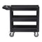 550LBS 3 Shelf Heavy Duty Plastic Rolling Utility Cart Swivel Wheels