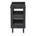 550LBS 3 Shelf Heavy Duty Plastic Rolling Utility Cart Swivel Wheels