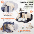 Cat Tree 143cm Dark Grey Sisal Scratching Post Condo Tower