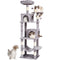 Cat Tree 160cm with 2 Condos Scratching Post Light Grey