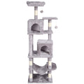 Cat Tree 160cm with 2 Condos Scratching Post Light Grey