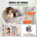 Cat Tree 174cm Tower with Condos Sisal Scratching Post Grey