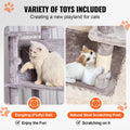 Cat Tree 174cm Tower with Condos Sisal Scratching Post Grey