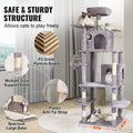 Cat Tree 174cm Tower with Condos Sisal Scratching Post Grey