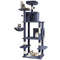 Cat Tree 174cm Cat Tower Sisal Scratching Post Dark Grey