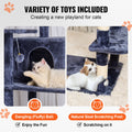 Cat Tree 174cm Cat Tower Sisal Scratching Post Dark Grey