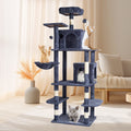 Cat Tree 174cm Cat Tower Sisal Scratching Post Dark Grey