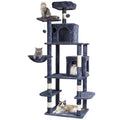 Cat Tree 174cm Cat Tower Sisal Scratching Post Dark Grey