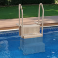 3-Step Pool Ladder Taupe 914-1219mm 2 Handrails