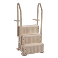 3-Step Pool Ladder Taupe 914-1219mm 2 Handrails
