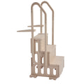 3-Step Pool Ladder Taupe 914-1219mm 2 Handrails
