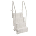 4-Step Pool Ladder White 1219mm-1371mm 2 Handrails