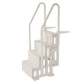 4-Step Pool Ladder White 1219mm-1371mm 2 Handrails