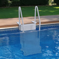 4-Step Grey Pool Ladder 2 Handrails 1219-1371mm