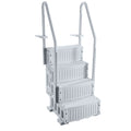 4-Step Grey Pool Ladder 2 Handrails 1219-1371mm