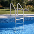 Stainless Steel Pool Ladder 3-Step 2 Handrails 1.2-1.4m Pool