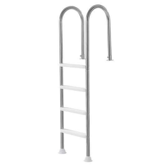 Stainless Steel Pool Ladder 4-Step 2 Handrail 1371.6mm Deck