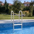 Stainless Steel Pool Ladder 4-Step 2 Handrail 1371.6mm Deck