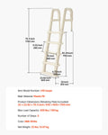 Bestway 5-Step Pool Ladder 1219-1371mm 2 Handrails
