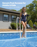Thickened 4-Step Pool Ladder Double Handrails 1.2-1.4m Pool