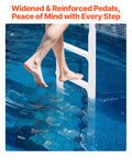 Thickened 4-Step Pool Ladder Double Handrails 1.2-1.4m Pool