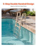 5-Step Pool Ladder 1219-1371mm 2 Handrails Inclined