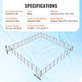 Pool Fence 4x108ft Removable Inground Outdoor Safety Black