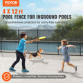 Cefito Pool Fence 4x12ft Removable Child Safety Inground PVC Mesh