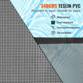 Cefito Pool Fence 4x12ft Removable Child Safety Inground PVC Mesh