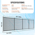 Cefito Pool Fence 4x12ft Removable Child Safety Inground PVC Mesh