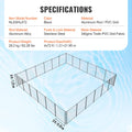 Pool Fence 4x72ft Removable Child Safety Inground Swimming