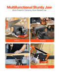 Bench Vice 203mm Ductile Iron Swivel Locking Base Heavy Duty