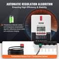 20A MPPT Solar Charge Controller LCD Display Temperature Sensor