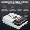 20A MPPT Solar Charge Controller LCD Display Temperature Sensor