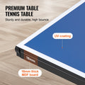 Ping Pong Table Foldable 18mm MDF Indoor Portable with Net Wheels