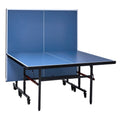 Ping Pong Table Foldable 18mm MDF Indoor Portable with Net Wheels