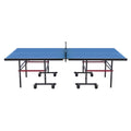 Ping Pong Table Foldable 18mm MDF Indoor Portable with Net Wheels