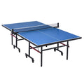 Ping Pong Table Foldable 18mm MDF Indoor Portable with Net Wheels