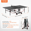 Ping Pong Table Foldable Indoor Outdoor with Net