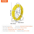Fish Tape 150m 7.9mm Fiberglass Duct Rodder Cable Puller Steel Reel