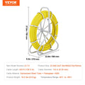 Fish Tape Fiberglass 129.5m 6.35mm Steel Reel 3 Heads