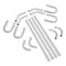 DIY Exhaust Kit 16 Piece Slip-Fit Pipe Universal Muffler