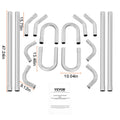 DIY Exhaust Kit 16 Piece Slip-Fit Pipe Universal Muffler
