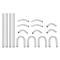 DIY Exhaust Kit 16 Piece Slip-Fit Pipe Universal Muffler