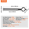 Blacksmith Tongs 463mm Z V-Bit Carbon Steel Forge A3 Rivets