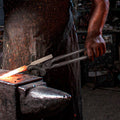 Blacksmith Tongs 463mm Z V-Bit Carbon Steel Forge A3 Rivets