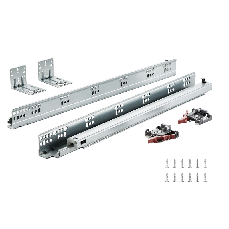 10x 533mm Drawer Slides Heavy Duty Full Extension Soft Close Rails