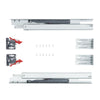 6 Pairs of 457.2mm Drawer Bottom Side Mount Rails, Heavy Duty Full Ball Bearing Extension Steel Track, Soft-Close Noiseless Guide Glides Cabinet Kitchen Runners with Locking Mechanism, 100 Lbs